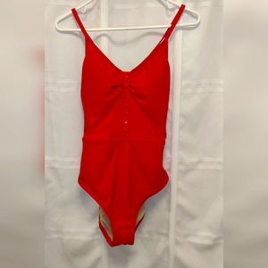 Gorgeous True Red adjustable back one piece Kona Sol Bathing suit